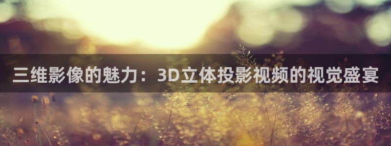 電視劇 酷客影院：三維影像的魅力：3D立體投影視頻的視覺盛宴